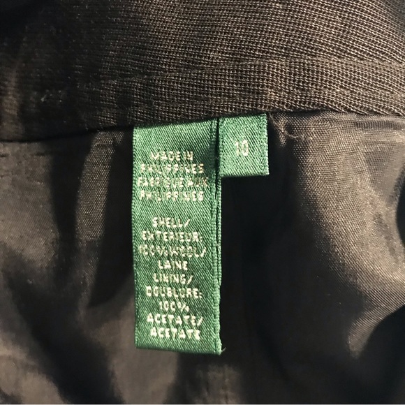 Lauren Ralph Lauren Black Mid-length Skirt - Size 10 - Picture 6 of 6